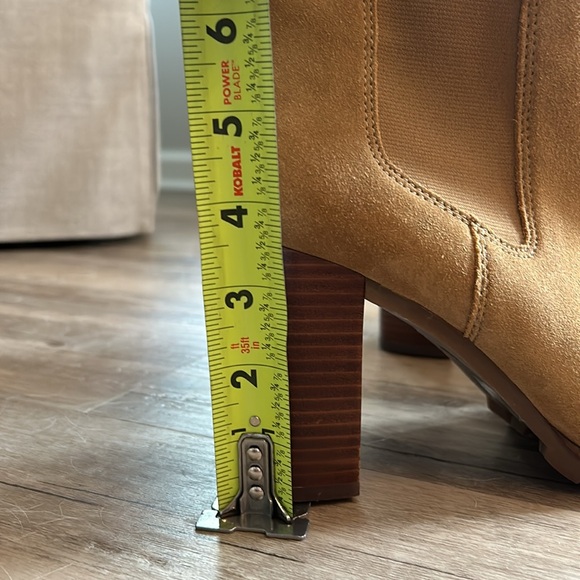 Tory Burch Camel Suede Booties - Picture 8 of 9